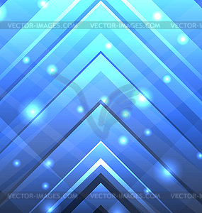 Abstract Techno Background with Transparent Arrows - vector clipart