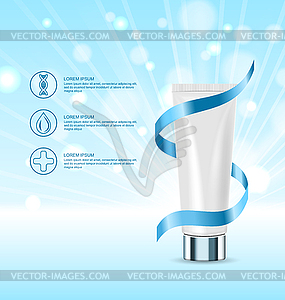 Template Poster for Skincare, Advertising Cosmetic - vector image