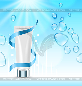 Design Poster for Cosmetics Product Advertising - vector clipart