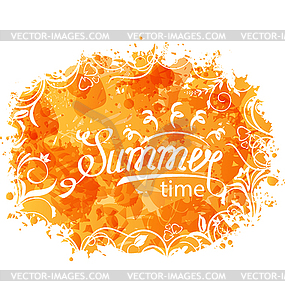 Summer Background of Holidays Design and - vector image