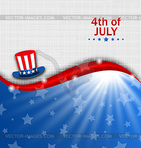 Abstract American Poster for Independence Day USA, - vector image