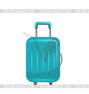 Realistic Polycarbonate Suitcase, Baggage for - vector clipart