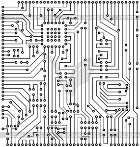 Circuit Texture, Digital Background, Engineering, - vector clipart