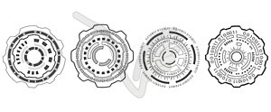 Set Elements Hud Design for Futuristic Interface, - vector image