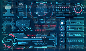 HUD User Interface, GUI, Futuristic Panel with - vector clipart