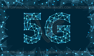 5G Новое беспроводное интернет-соединение Wi-Fi. Глобальный - векторизованное изображение клипарта