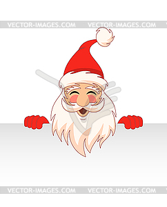 Santa Claus Cartoon Character with Clean Sheet. - vector clipart