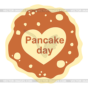 Pancake day icon - vector image