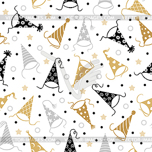 Birthday caps pattern seamless - vector EPS clipart