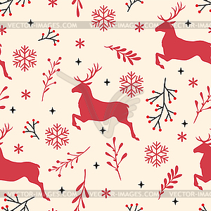 Christmas pattern seamless - vector image