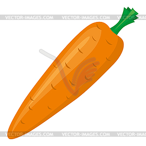 Cartoon carrot icon - vector clipart