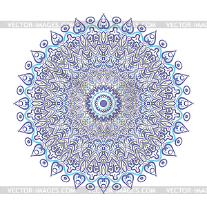 Symmetrical circular pattern mandala - vector clip art