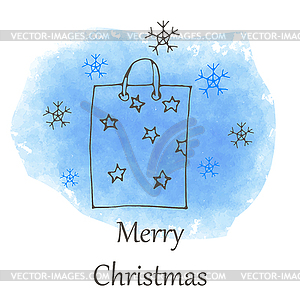 Christmas and new year icon - vector clipart