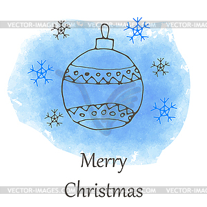 Christmas and new year icon - vector clipart