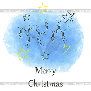 Christmas and new year icon - vector image