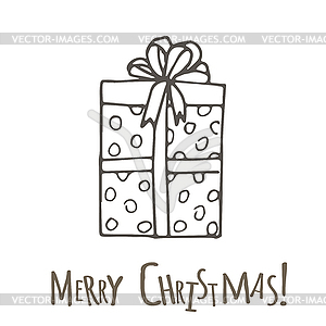 Gifts with bows in cartoon style - vector image