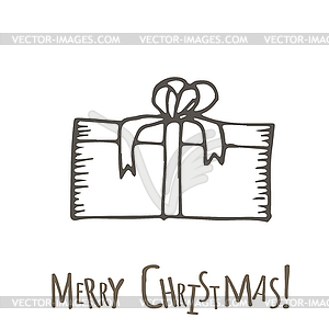 Gifts with bows in cartoon style - vector image