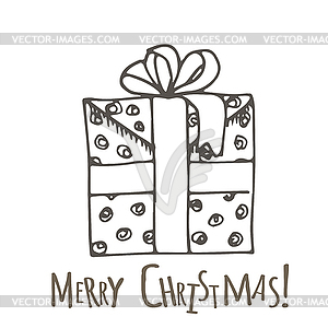 Gifts with bows in cartoon style - vector image