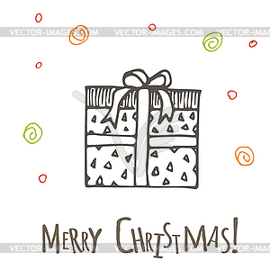 Gifts with bows in cartoon style - vector image