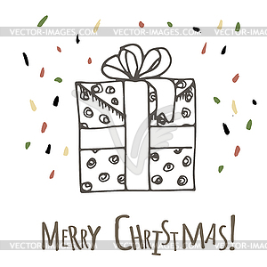 Gifts with bows in cartoon style - royalty-free vector image