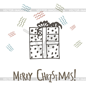 Gifts with bows in cartoon style - vector clip art