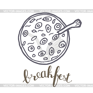 Breakfest icon - vector EPS clipart
