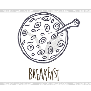 Breakfest icon - vector image