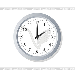 Clock symbol icon - vector clip art