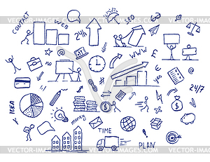 Business doodle element - vector clipart