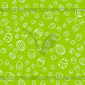 Easter egg seamless pattern - vector clip art
