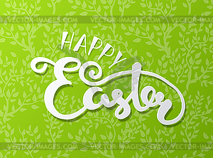 Happy Easter lettering typography. Seasons Greetings - vector EPS clipart