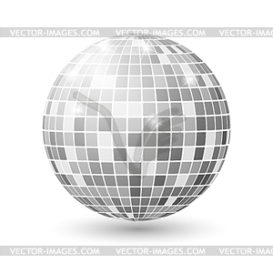 Disco ball . Night Club party light element. - vector image