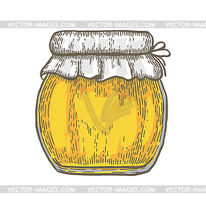 Jar of honey - vector image