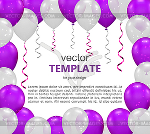 Ballon for party, birthday - vector image