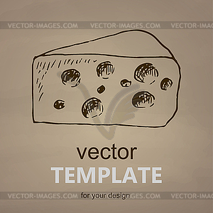 Cheese - vector image