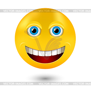 Yellow smiley emoticons, emoji,  - vector image