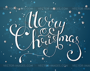 Holiday Lettering, Merry Christmas - vector image