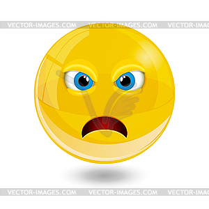 Yellow smiley emoticons, emoji,  - vector clip art