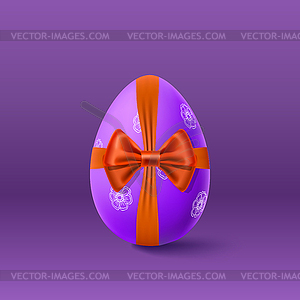 Easter with egg - vector clipart