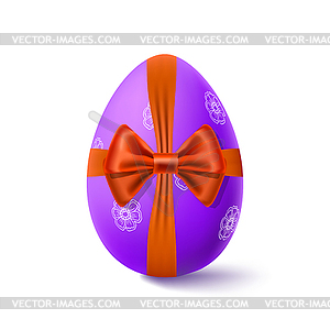 Easter with egg - vector image