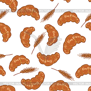 Decorative bread sramless pattern .  - vector clipart