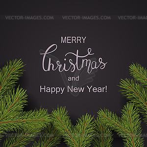 Holiday Lettering background. Merry Christmas - vector clipart