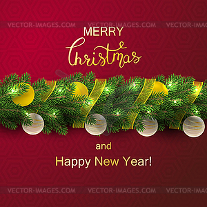 Holiday Lettering background. Merry Christmas - vector clipart