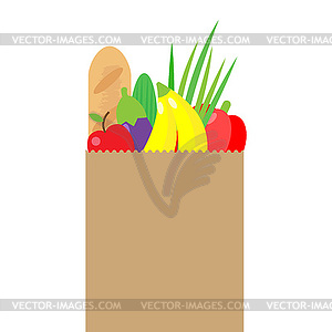 Paper package - color vector clipart