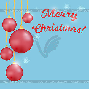 Christmas balls, - vector image