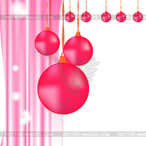 Christmas balls, - vector clipart