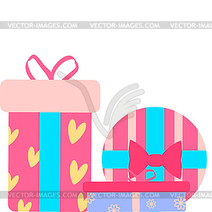 Icons of gift boxes - vector clip art