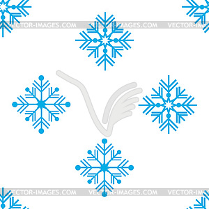  Seamless pattern. Winter ornament blue - vector clipart / vector image