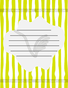 Cover for school notebook with place for text. - vector clip art