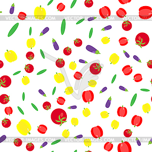 Seamless pattern. Vegetable set. Cucumbers, - vector image